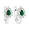 Серебряные детские серьги с фианитами (арт. 7502/2736ез) – изображение 1