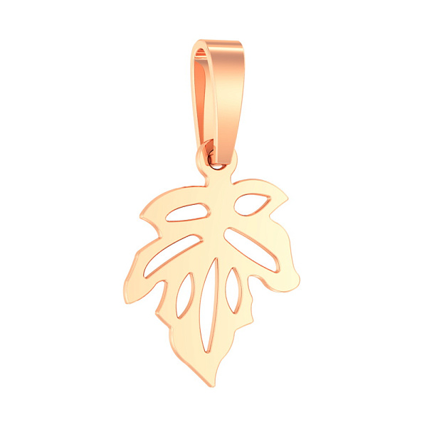 Золотая подвеска «Листочек» (арт. 440413) – изображение 1