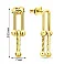 Серьги-подвески из желтого золота (арт. 1091937ж) – изображение 2