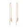 Сережки-протяжки з червоного золота (арт. 1101052) – зображення 1