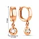Серьги-подвески из красного золота (арт. 109439) – изображение 4