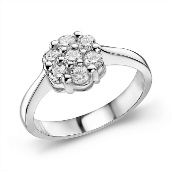 Золотое кольцо с бриллиантами (арт. К28140040б)