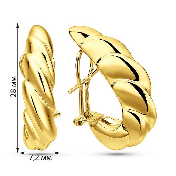 Золоті сережки Francelli (арт. е1091759ж) – зображення 4