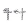 Серебряные пусеты в форме крестиков (арт. 7518/6947) – изображение 1