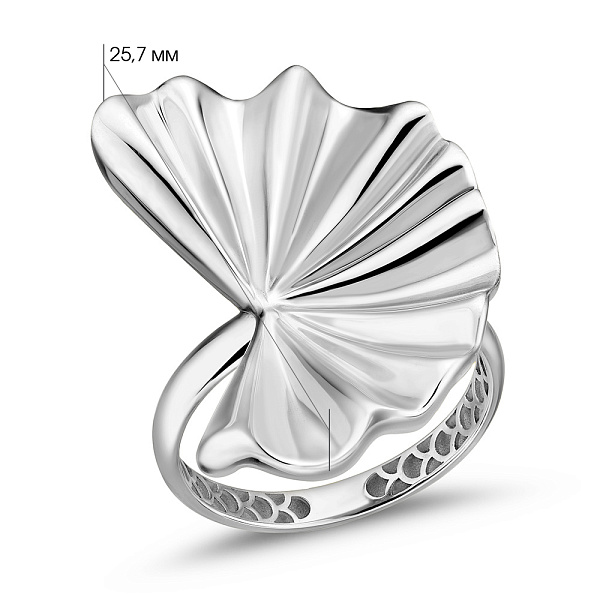 Каблучка з білого золота Francelli (арт. 141422б) – зображення 8