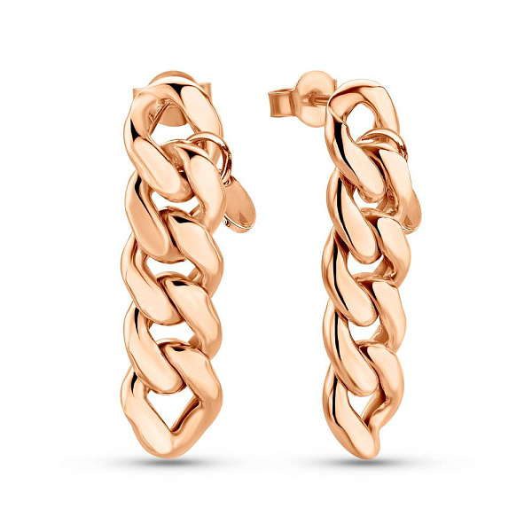 Золотые серьги Звенья (арт. 1091225) – изображение 1