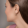 Серьги из желтого золота с фианитами (арт. 113500ж) – изображение 3