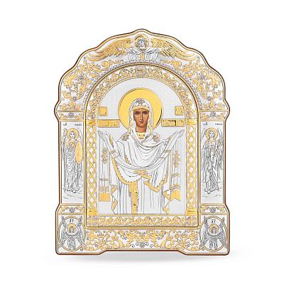 Икона Покрова Пресвятой Богородицы (167x228 мм) (арт. AR-4/018G/K)
