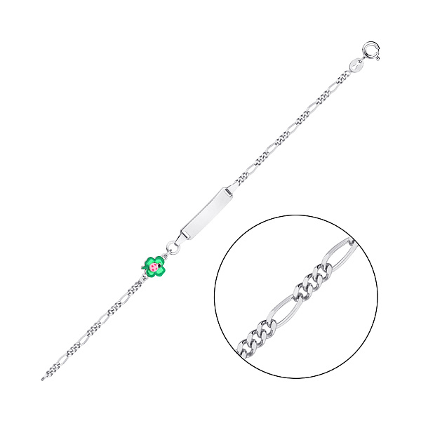 Детскией серебряный браслет "Божья коровка" (арт. 7509/3608ез) – изображение 1