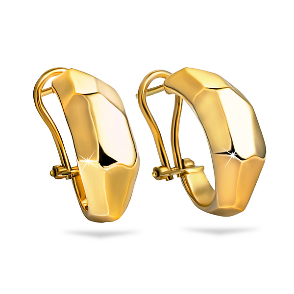 Сережки Francelli без каменів з жовтого золота (арт. 105147ж) – зображення 1