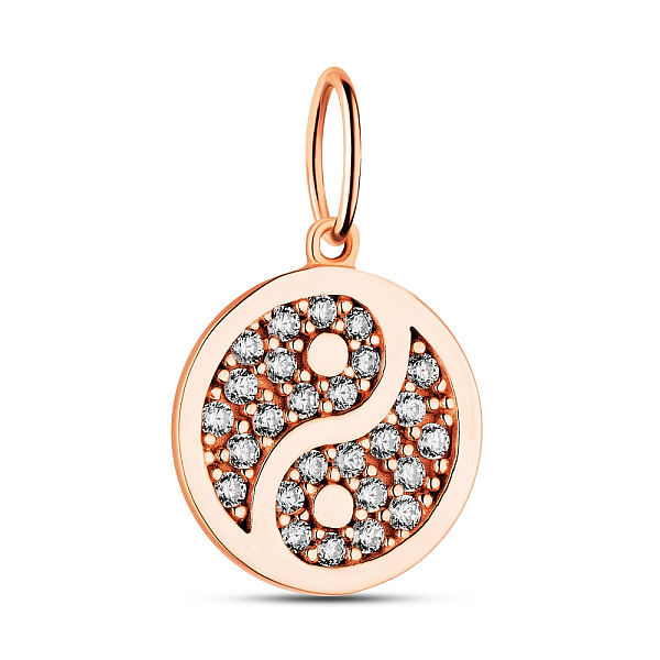 Золота підвіска з фіанітами (арт. 423803) – зображення 1