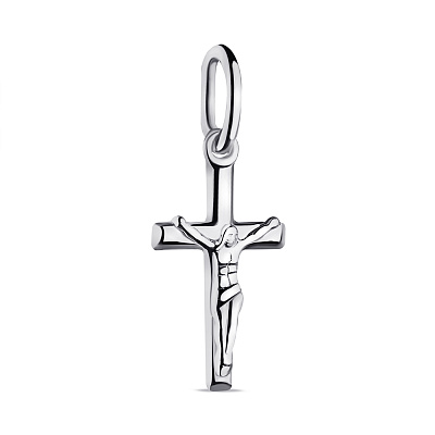 Серебряный крестик без камней (арт. 7504/4076/2)