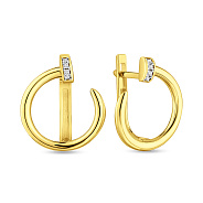 Серьги из желтого золота "Гвоздь" (арт. 111175ж)