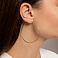 Тонкие серьги-кольца из желтого золота (арт. 122600/55ж) – изображение 3
