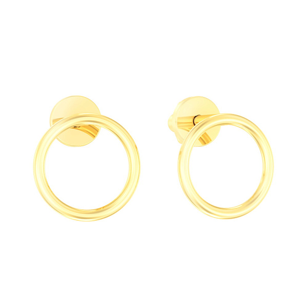 Золотые серьги пусеты (арт. 110625ж) – изображение 1