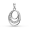 Серебряный кулон с дорожкой из фианитов (арт. 7503/4386) – изображение 1