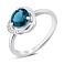Серебряное кольцо с крупным топазом (арт. 7501/2178026Пл) – изображение 1