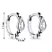 Серьги-кольца из серебра (арт. 7502/9509) – изображение 2