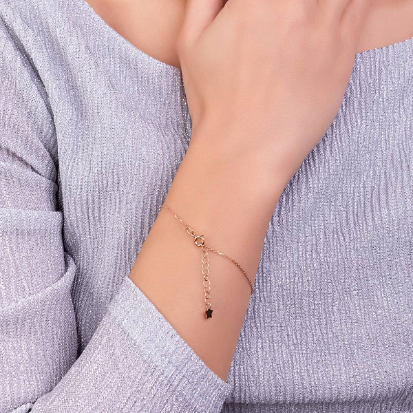 Золотой браслет с фианитом (арт. 341267) – изображение 4