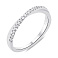 Серебряное кольцо с дорожкой из фианитов (арт. 7501/6968) – изображение 1