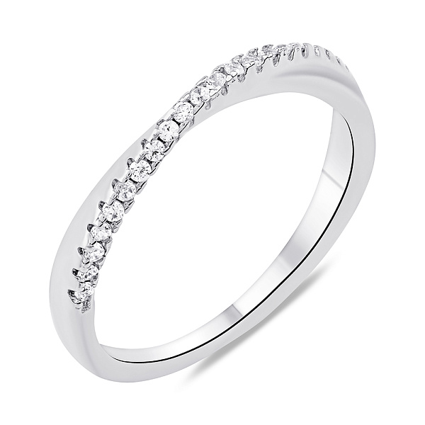 Срібна каблучка з доріжкою із фіанітів (арт. 7501/6968) – зображення 1