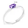 Срібна каблучка з аметистом (арт. 7501/532Акп) – зображення 2