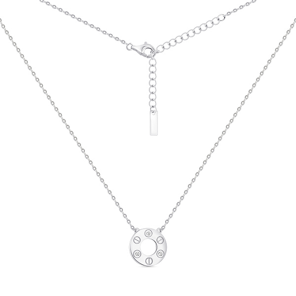 Серебряное колье с фианитами (арт. 7507/2370) – изображение 2