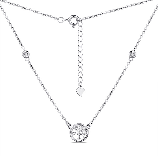 Серебряное колье Дерево жизни с фианитами (арт. 7507/1849) – изображение 2