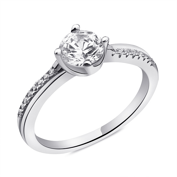 Серебряное кольцо с фианитами (арт. 7501/6558) – изображение 1