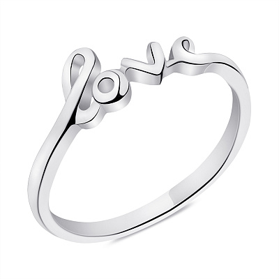 Серебряное кольцо Love (арт. 7501/6367)