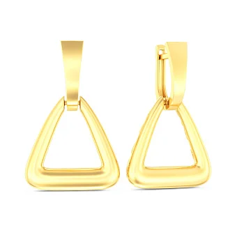 Золотые серьги Треугольники (арт. 111330ж)