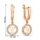 Сережки-підвіски з червоного золота (арт. 106303) – зображення 4