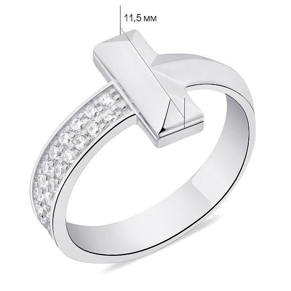 Каблучка зі срібла (арт. 7501/6010) – зображення 2