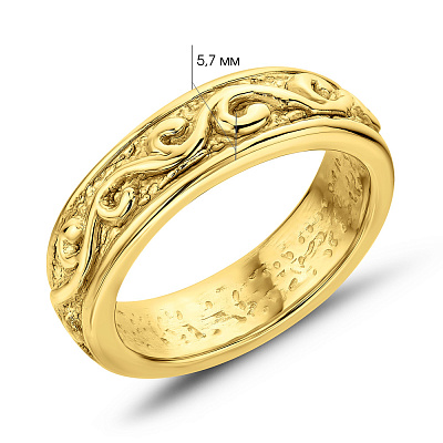 Золотое кольцо в желтом цвете металла  Francelli (арт. 155740ж)
