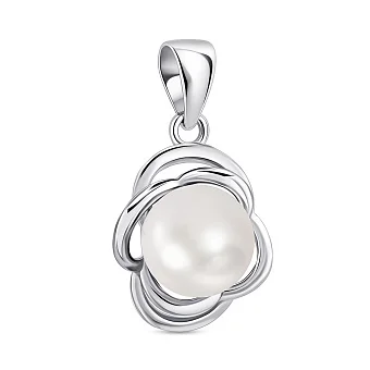 Срібний підвіс з перлиною (арт. 7503/4424жб)