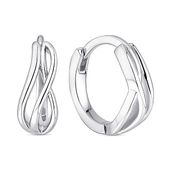 Серебряные серьги без камней (арт. 7502/9999/10)