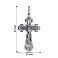 Серебряный православный крестик с распятием (арт. 7904/3521-ч) – изображение 2