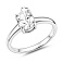 Серебряное кольцо с фианитом (арт. 7501/8862) – изображение 2