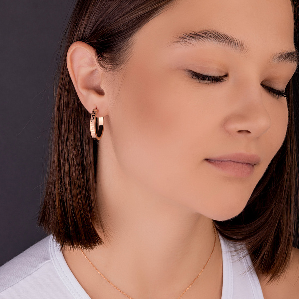 Серьги Олимпия из красного золота (арт. 1091206/25) – изображение 3