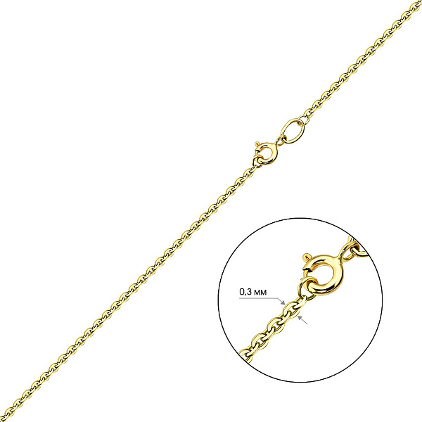 Цепочка из желтого золота плетения  Якорное круглое (арт. 300901ж) – изображение 3