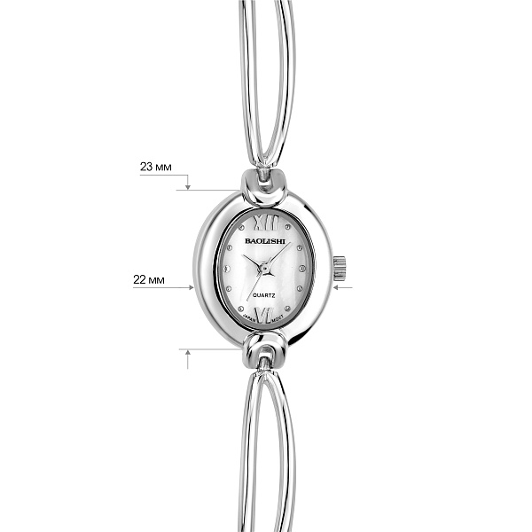 Срібний годинник кварцовий (арт. 7526/316п) – зображення 3