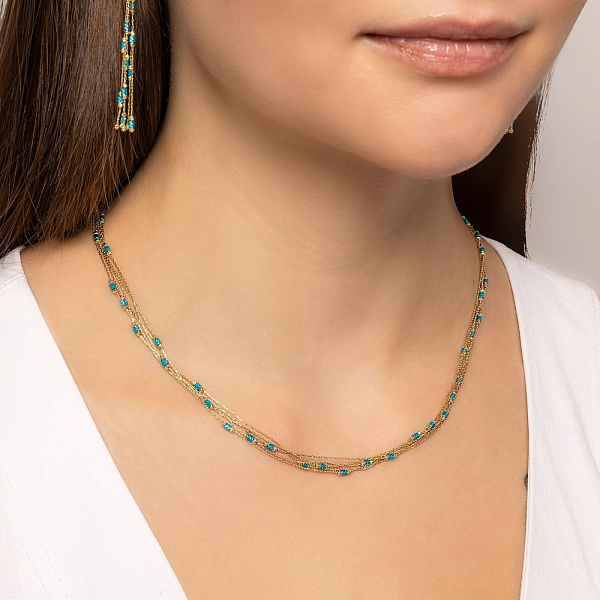 Колье Francelli из желтого золота (арт. 351581жг) – изображение 3