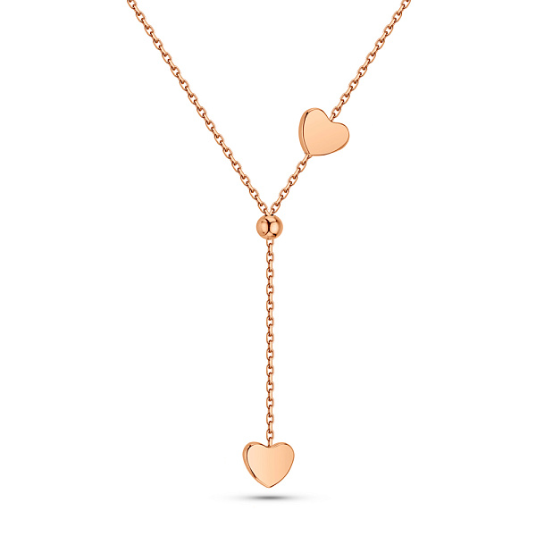 Золотое колье с фианитом (арт. 352693) – изображение 1