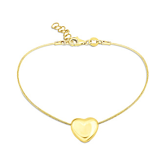 Фото Серебряный браслет с желтым родированием (арт. 7509/4875ж)