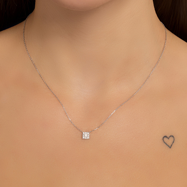 Золоте кольє з діамантами (арт. Ц011722010б) – зображення 3