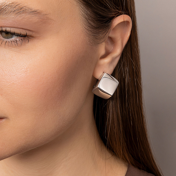 Серьги из белого золота Francelli (арт. е1091767б) – изображение 2