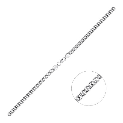 Ланцюжок срібний в плетінні Бісмарк (арт. 7908/5122/11)