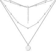 Фото Серебряное колье без камней Trendy Style (арт. 7507/1814/10)