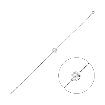 Золотой браслет с бриллиантами Дерево жизни (арт. Б011372005б)