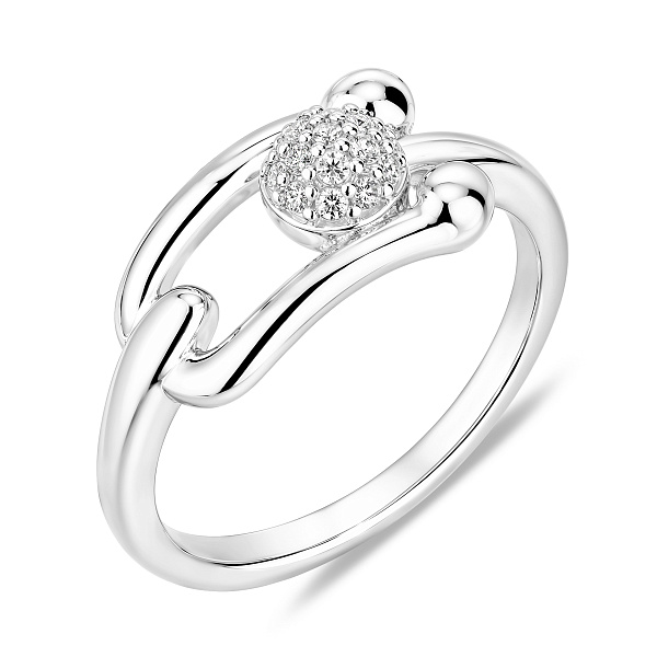 Серебряное кольцо с фианитами (арт. 7501/8899) – изображение 1